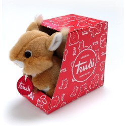 Trudi Trudino Scoiattolo Deluxe peluche Park Collection. Animali del bosco | 9x12x15cm taglia XS | Collezione Parco dello Stelv