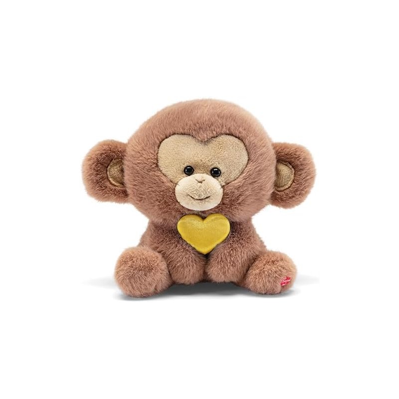 Scimmia Cuore Giallo | Animali peluche | 12,5x13x12 cm taglia XS | Heart Animals | modello 51551