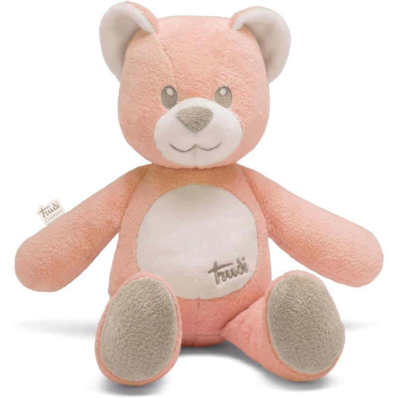 Trudi Orso Cremino rosa Peluche Baby orsacchiotto, regalo Nascita 0+ neonati | 12x9x30 cm taglia S Baby | modello 28129