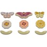 SEVI Mix & Match Fiori & Farfalle (15 pz) giocattoli educativi in legno, giochi 2+ | Nature Botanical | modello 83138