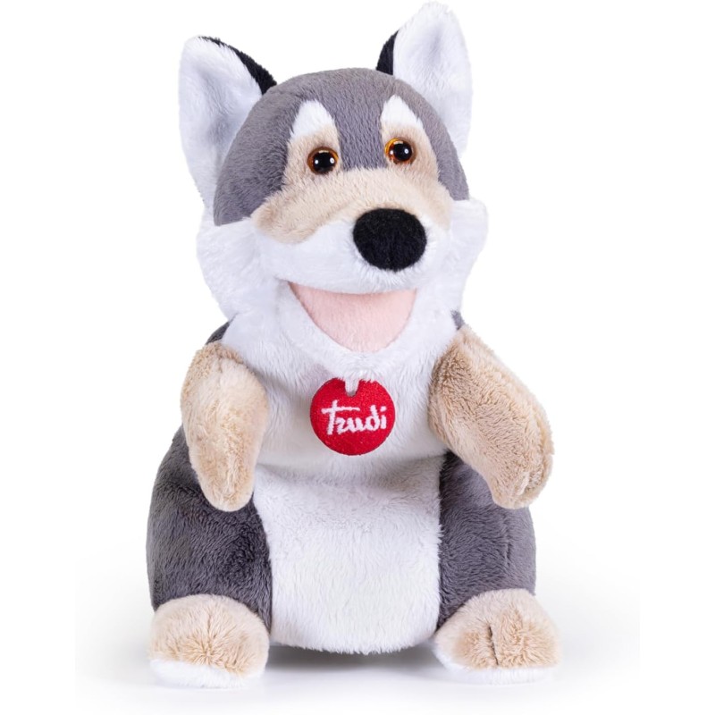 Marionetta Lupo Trudi | marionette peluche per spettacolo teatrale| 16x25x16 cm taglia S | Marionette Puppets | modello 29230