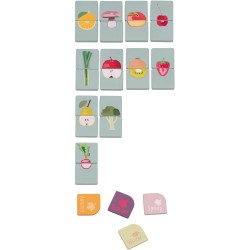 SEVI Memory Vegetali e Stagioni (37 pz), giocattoli educativi in legno, giochi 2+ | Nature Botanical | modello 83140
