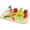 Trudi Tagliere Frutta e Verdura (8 pz) by Sevi | Giochi in Legno Bambini. Frutta Finta da Tagliare. Metodo Creativo Montessori 