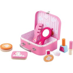 Trudi Beauty set (7 pz) by Sevi | Giochi in legno bambina. Set trucco giocattolo per travestimenti | 20x17x8 cm | Giochi di imi