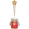 Trudi Angioletto Lei Rosso | Sevi | Decorazioni Albero di Natale in Legno. Collezione Artigianale | 9x15,5x5 cm | Decorazioni N