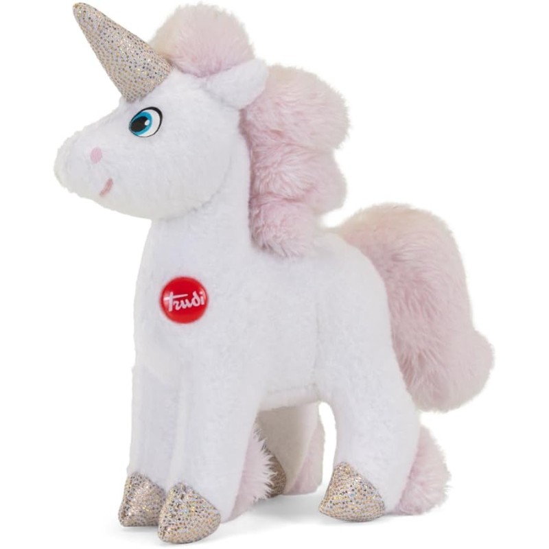Trudi Sw Col Unicorno bianco Peluche unicorno arcobaleno, regalo bambini compleanno | 10x10x4 cm taglia XXS | Fantasy Unicorn c
