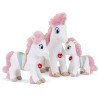Trudi Unicorno Leslie Peluche unicorno arcobaleno, regalo bambini compleanno | 25x25x7 cm taglia S | Fantasy Unicorn collection