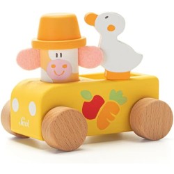 Sevi Seviland Fattoria (10 pz + casetta) Giochi in legno educativi bambini dai 3 anni multiattività | 20x13x12,5 cm | Collezion