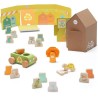 Sevi Seviland Raccolta Rifiuti (18 pz + casetta) Giochi in legno educativi bambini dai 3 anni multiattività | 20x13x12,5 cm | C