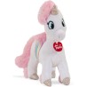 Trudi Trudino Unicorno bianco Peluche unicorno arcobaleno, regalo bambini compleanno | 18x19x6 cm taglia XS | Fantasy Unicorn c