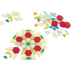 Trudi Set Cubetti Mosaico (125 pz) by Sevi | Giochi in legno per bambini. Giocattoli impilabili Sevi | Costruzioni e Play Set |