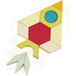 Trudi Set Cubetti Mosaico (125 pz) by Sevi | Giochi in legno per bambini. Giocattoli impilabili Sevi | Costruzioni e Play Set |