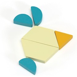 Trudi Set Cubetti Mosaico (125 pz) by Sevi | Giochi in legno per bambini. Giocattoli impilabili Sevi | Costruzioni e Play Set |