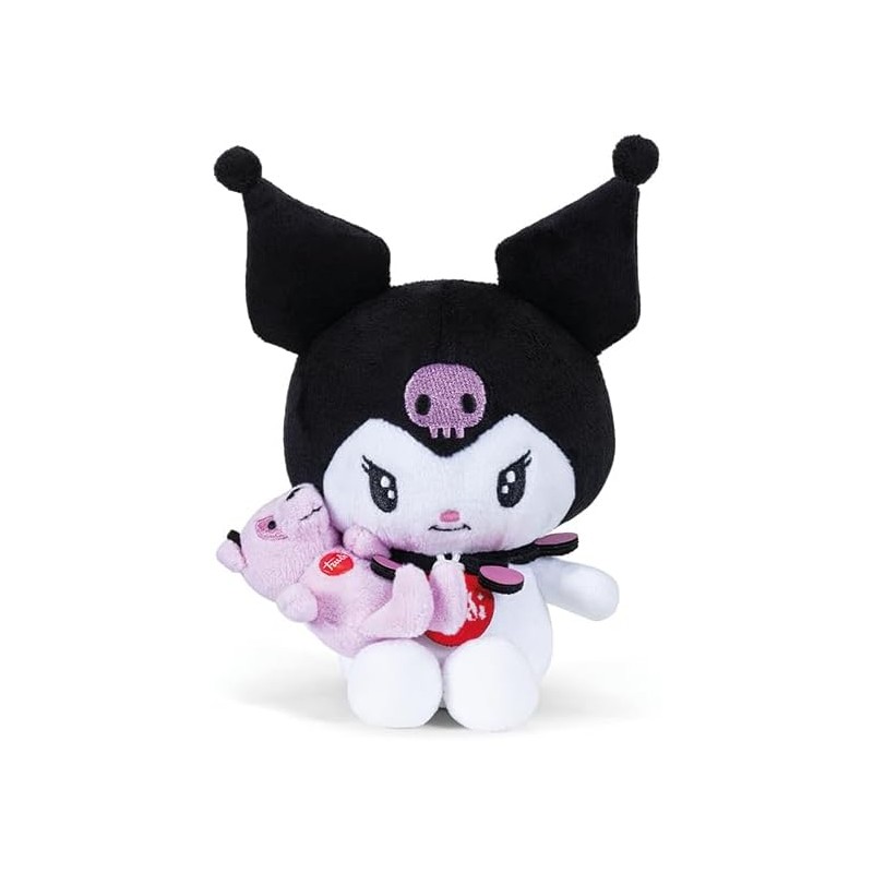 Trudi Kuromi e l amico Orso Ettore | Peluche Kuromi anniversary | 15x14,5x10 cm taglia XS | Hello Kitty and friends | modello 2