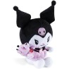 Trudi Kuromi e l amico Orso Ettore | Peluche Kuromi anniversary | 15x14,5x10 cm taglia XS | Hello Kitty and friends | modello 2