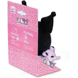 Trudi Kuromi e l amico Orso Ettore | Peluche Kuromi anniversary | 15x14,5x10 cm taglia XS | Hello Kitty and friends | modello 2