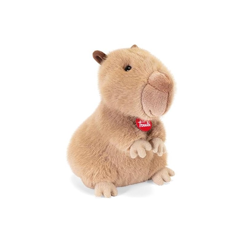 Trudi Capibara Furio | Animali peluche idea regalo | 19x27x21 cm taglia M | Classici Esotici | modello 27769