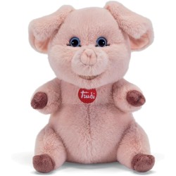 Trudi Maiale Zack Peluche regalo, maialino portafortuna | 15x21x15 cm taglia S | Classici Fattoria | modello 28394