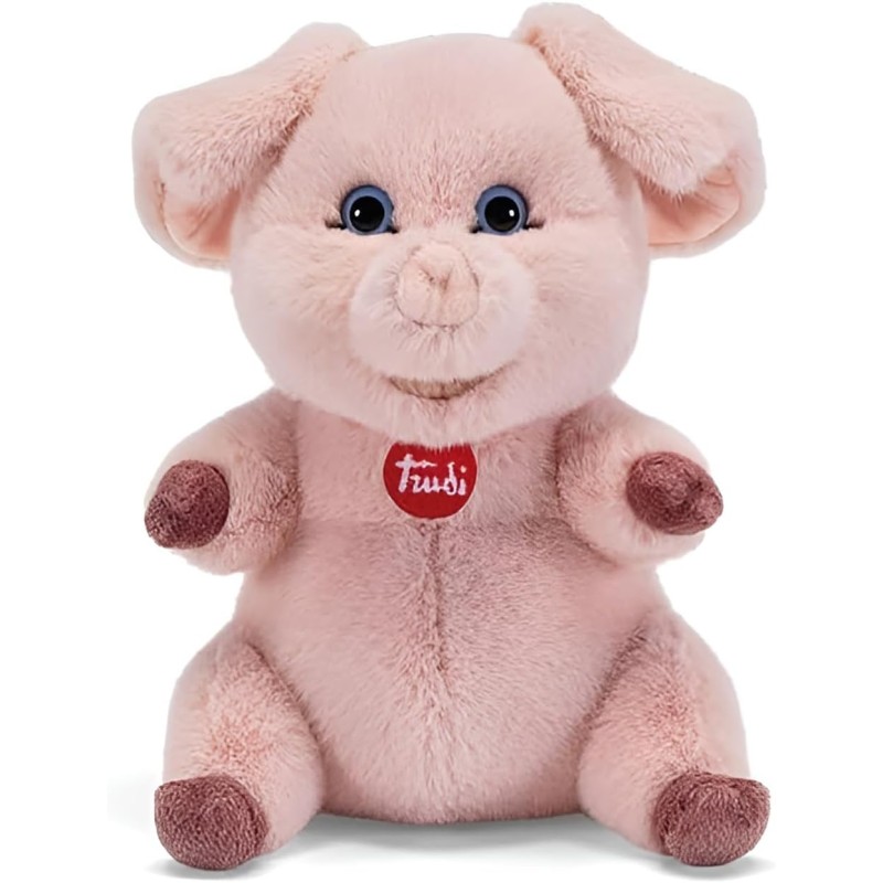 Trudi Maiale Zack | Peluche regalo, maialino portafortuna | 21x29x19 cm taglia M | Classici Fattoria | modello 28395