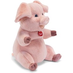 Trudi Maiale Zack | Peluche regalo, maialino portafortuna | 27x36x26 cm taglia L | Classici Fattoria | modello 28396
