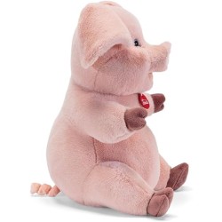 Trudi Maiale Zack | Peluche regalo, maialino portafortuna | 27x36x26 cm taglia L | Classici Fattoria | modello 28396