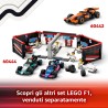LEGO 60443 City Pit Stop e Meccanici con Monoposto Ferrari F1 - Kit Officina da Costruire con Macchina Giocattolo, Minifigure e