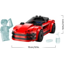 LEGO 60448 City Auto Sportiva Rossa - Macchina Giocattolo da Corsa - Include Minifigure e Accessori