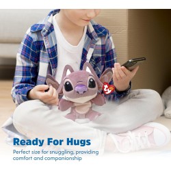 TY Floppy - Collezione Disney Lilo & Stitch, Angel, Morbido Peluche da Collezionare, Idea Regalo per Grandi e Piccini - 20 cm -