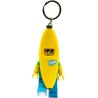 LEGO 520724 Iconico Portachiavi Torcia Uomo Banana - Altezza 76 mm (KE184) - 2 batterie CR2025 incluse