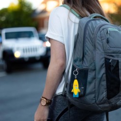 LEGO 520724 Iconico Portachiavi Torcia Uomo Banana - Altezza 76 mm (KE184) - 2 batterie CR2025 incluse