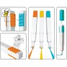 IQ LEGO 51685 cancelleria - pacchetto da 3 evidenziatori - arancione, giallo, azzurro