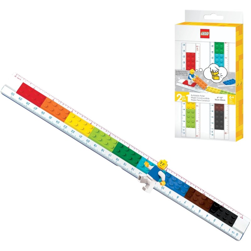 LEGO 52558 - cancelleria - righello montabile con minifigure