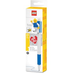 LEGO 52600 Penna Gel Ufficiale con Minifigure (Punta 0,7 mm), Penna Divertente per Scuola, Bambini e Collezionisti, Idea Regalo