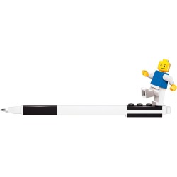 LEGO 52601 Penna Gel Ufficiale con Minifigure (Punta Media) - Penna Divertente per Scuola, Bambini e Collezionisti, Idea Regalo