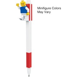 LEGO 52602 Penna Gel Ufficiale con Minifigure - Penna Divertente per Scuola, Bambini e Collezionisti, Idea Regalo, Rossa