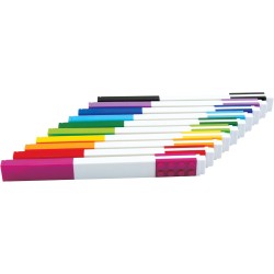 LEGO 53101 Iconic Articoli da Scrittura confezione da 10: Creativo Penna a Gel Asciugatura Rapida con Piastrella LEGO - Set di 