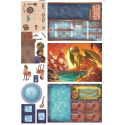 Clementoni - Sblocca la Porta, Gioco da Tavolo, 3 Escape Room, Ambientata in 3 Luoghi Fantasy, 1-8 Giocatori, 16587