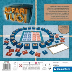 Clementoni - Affari Tuoi, Gioco da Tavolo Ufficiale dal Programma TV, con Pacchi e Offerte, 16882