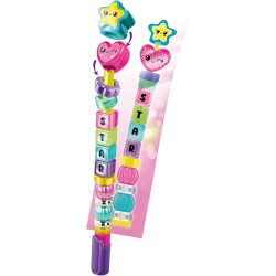 Clementoni Idea - Laboratorio delle Penne Message, Kit Creativo per Bambini con 100+ Accessori e 8 Penne Personalizzabili con L