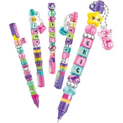 Clementoni Idea - Laboratorio delle Penne Message, Kit Creativo per Bambini con 100+ Accessori e 8 Penne Personalizzabili con L