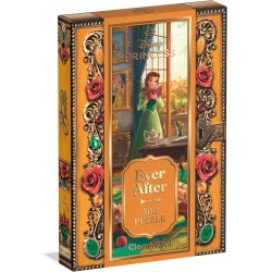 Clementoni - Puzzle 500 Pezzi, Ever After Collection Tema Disney Princess Belle, Illustrazione Artistica da Collezione, Box Ele