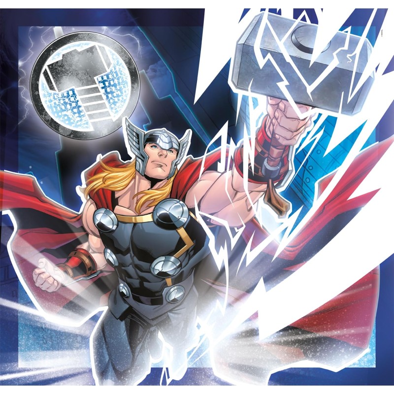 Clementoni - 25315 - Supercolor Puzzle - Marvel The Avengers - 3x48 ...