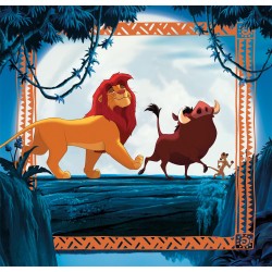 Clementoni - 25323 - Supercolor Puzzle - Disney The Lion King - 3x48 Pezzi (Include 3 Puzzle Da 48 Pezzi) - Re Leone, Puzzle Ca