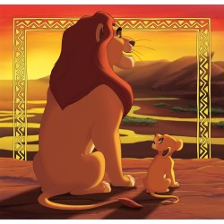 Clementoni - 25323 - Supercolor Puzzle - Disney The Lion King - 3x48 Pezzi (Include 3 Puzzle Da 48 Pezzi) - Re Leone, Puzzle Ca