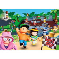 Clementoni 29322 - 180 Pezzi, Puzzle Personaggi Stumble Guys Videogioco, Gaming, Made In Italy