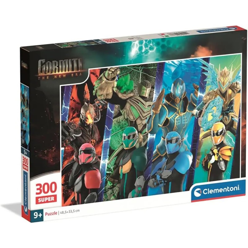 Clementoni - 21736 Puzzle 300 Pezzi, Illustrazione Gormiti, per Bambini dai 9 Anni, Cartoni Animati, Supereroi, 48,5x33,5 cm
