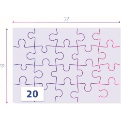 Clementoni - 24808 - Supercolor Puzzle - Disney Cars - 2x20 Pezzi (Include 2 Puzzle Da 20 Pezzi) - Puzzle Bambini 3 Anni Carton