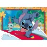 Clementoni - 24809 Disney Stitch Supercolor 2x20 (Include 2 da 20 Pezzi) Bambini 3 Anni, Puzzle Cartoni Animati, Made in Italy