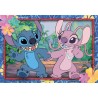 Clementoni - 24809 Disney Stitch Supercolor 2x20 (Include 2 da 20 Pezzi) Bambini 3 Anni, Puzzle Cartoni Animati, Made in Italy