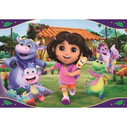 Clementoni - 24826 Puzzle per Bambini 24 Pezzi Supercolor, per Bambini 3+ Anni, Illustrazione Nickelodeon Dora, Made in Italy, 